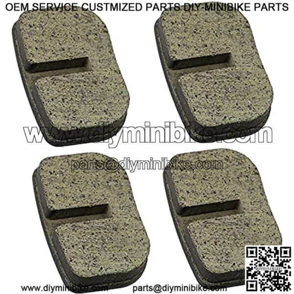 Disc Brake Pads for 97cc 2.8HP Motovox MBX10 MBX11 MM-B80 MM-B105 Coleman CT100U CC100X Sk100 Baja Doodle Bug DB30 DN65 Hensim Blitz Dirt Bug Racer MVS10 Electric Razor MX500 Trail Mini Bike