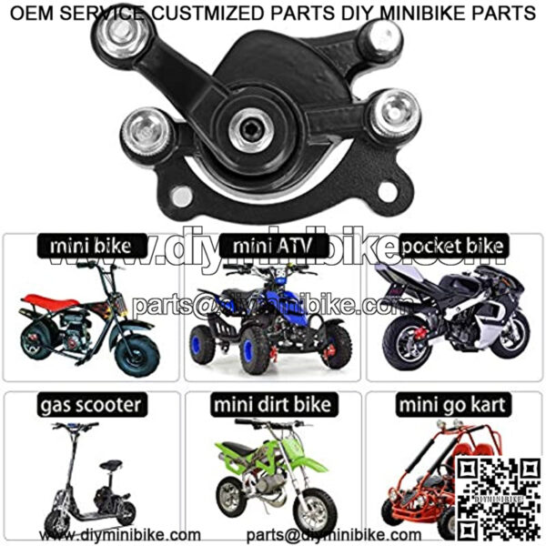 Front Disc Brake Caliper and Pad for MBX10 MBX11 80cc MM-B80 105cc MM-B105 CT100U CC100X Trail Mini Bike 47 49cc Mini ATV Gas Scooter Dirt Pocket Bike - Image 4