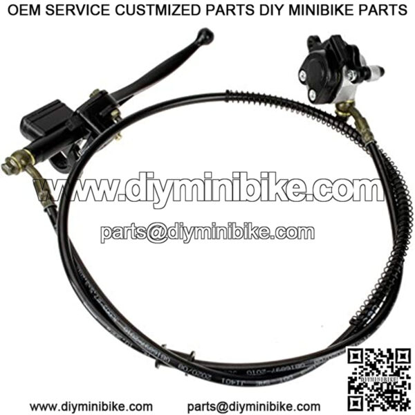 Upgraded Hydraulic Brake Master Cylinder Caliper With Brake Pad Assembly Hose Tube for 97cc 2.8HP Baja Doodlebug Dirtbug DB30 Mini Bike Mini Dirt Bike Mini Moto Parts - Image 5