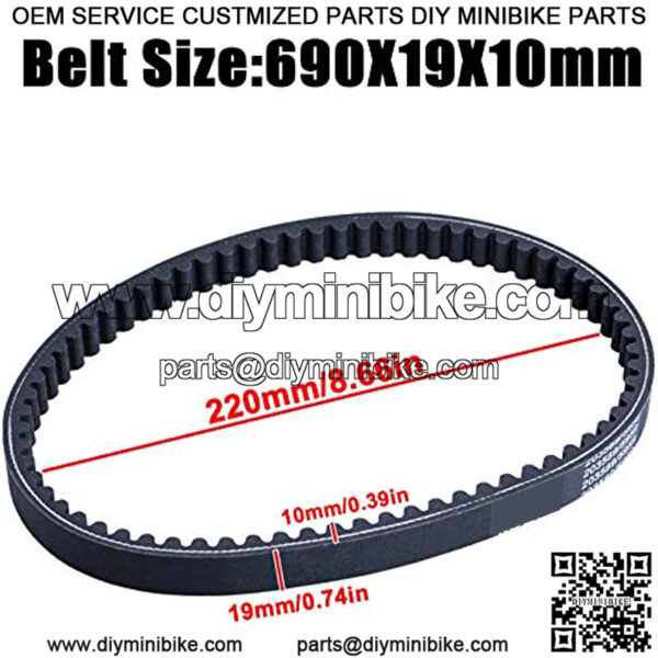 3pcs 30 Series Go Kart Drive Belt Replaces Manco 5959 / Comet 203589??torque converter belt - Image 4