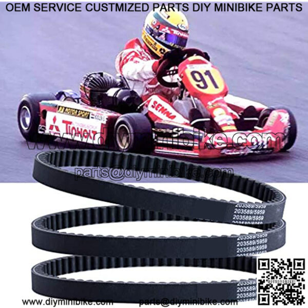 3pcs 30 Series Go Kart Drive Belt Replaces Manco 5959 / Comet 203589??torque converter belt - Image 5