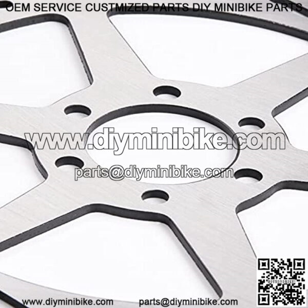 Rear Brake Disc Rotor with Pads for Baja Doodle Bug DB30 Blitz Monster Moto Motovox Mbx10 MBX11 80cc CT100U Trail 100 CC100X CK100 RT100 Trailmaster Hensim Mini Bike Go Kart TAOTAO ATD80A Parts - Image 2