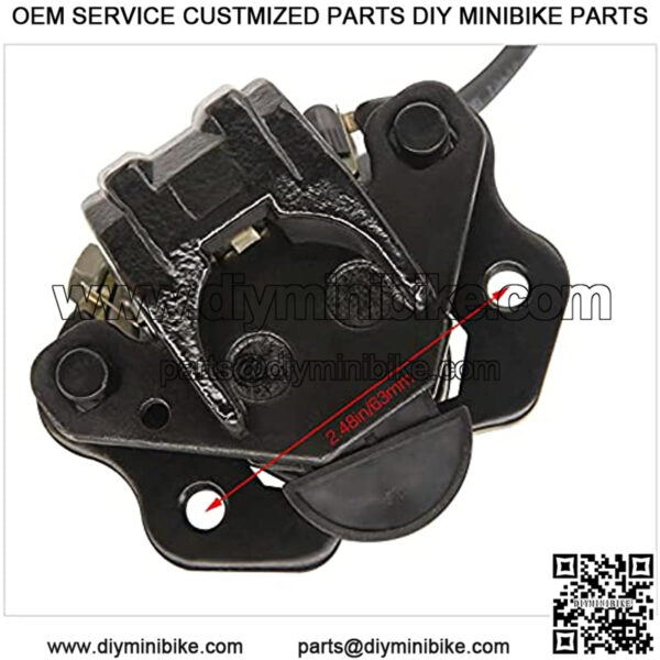 Rear Hand Hydraulic Disc Brake Left Hydraulic Brake Master Caliper Assembly Compatible for Chinese Taotao Roketa Sunl 50cc 90cc 110ccc 125cc Go-Kart Dune Buggy Quad ATV Dirt Mini Bike Kinroad 1 - Image 3