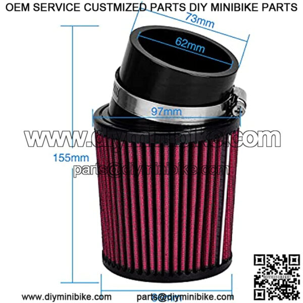 High Performance Air Filter Cleaner for Predator 212cc Honda Clone GX160 GX200 6.5 HP Go Kart Racing Cart Mini Bike Parts - Image 2