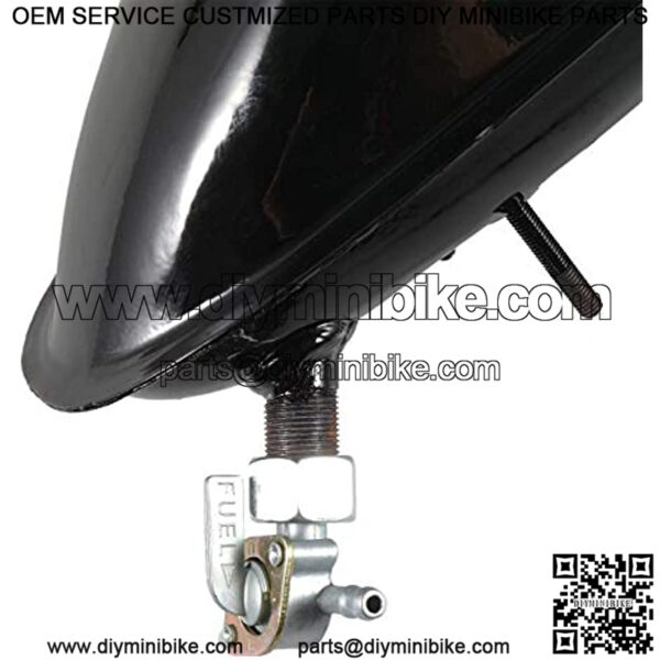 Upgrade black 49cc 50cc 60cc 66cc 80cc Engine Motorized Bicycle Fuel Gas Tank Petcock Cap 2L - Image 4