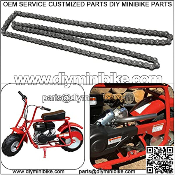 #35 Drive Chain 140 Links for 79cc 79.5cc 97cc 100cc 212cc Predator Coleman CT100U CC100X Baja Doodle Bug Dirt Bug Racer Blitz Viper DB30 Harbor Freight Motovox Go Kart Cart Mini Trail Bike - Image 3