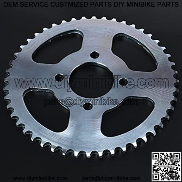 2" Bore 4 Hole 48 Tooth #40/41/420 Chain Rear Wheel Drive Sprocket with Master Link for Mini Bike Go Kart Parts - Image 3