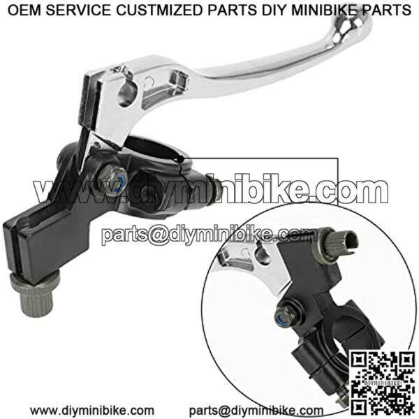 7/8" 22mm Left Brake Clutch Handle Lever 155cm Cable with Brake Pads for Coleman CT100U CC100X 98cc 3HP Baja Doodle Bug DB30 Motovox MBX10 MBX11 Monster Moto Powersport Mini Bike Parts - Image 5