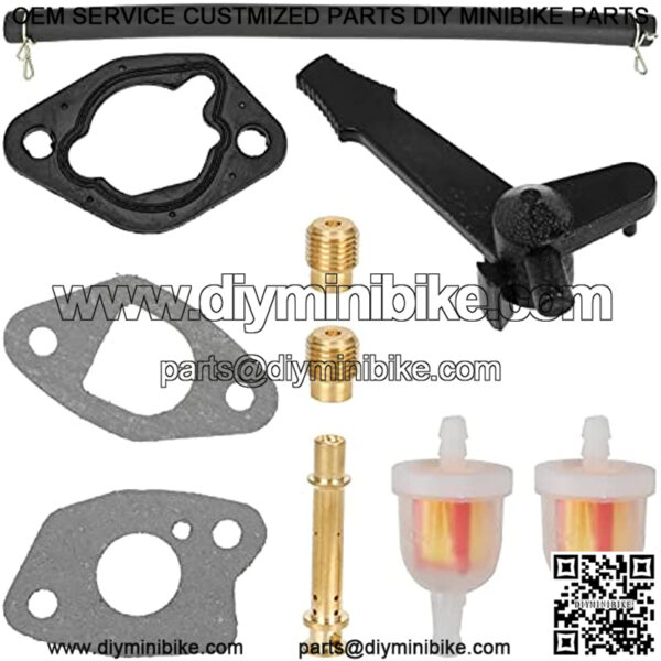 Carburetor Carb Main Jet Kit Gasket for Predator 212cc 196cc 6.5hp Coleman KT196 CT200U BT200X Trailmaster MID XRS XRX Baja Massimo Warrior Heat MB200 Mini Bike Go Kart Generator Water Pump - Image 5