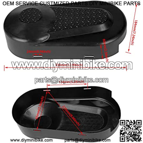 Plastic Clutch Cover for Baja Hensim MB165 Warrior Heat Coleman CT200U Trail 200 CT200U-EX CT200U-A BT200X Facon 200 196cc Mini Bike Powersports Black Parts - Image 4