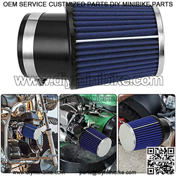 Racing High Performance Carburetor Carb Air Filter Adapter Main Jet Kit for Predator 212cc 196cc 6.5hp Engine Coleman CT200U CT200U-EX BT200X GX160 Baja Hammerhead Mini Bike Go Kart Blue Parts - Image 2