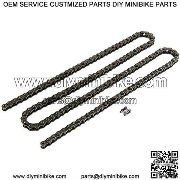 250 Replacement Mini Bike Drive Chain Compatible with Monster Moto 80cc MM-B80, MMB80B, MMB80RT, MMB80MG