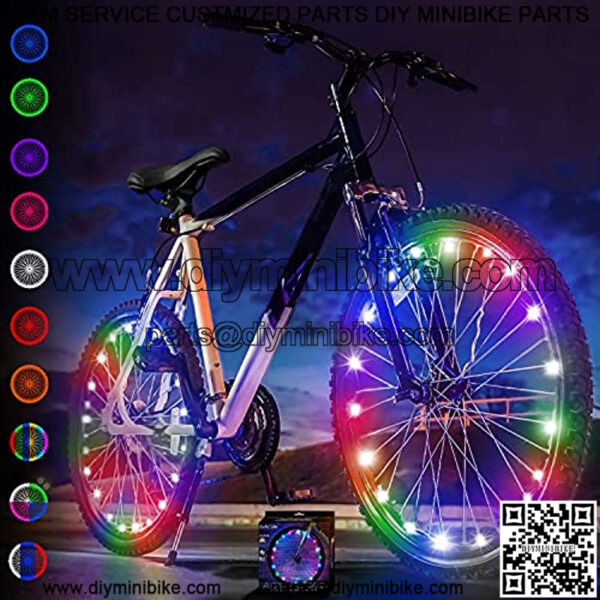 Activ Life 2-Tire Pack LED Bike Wheel Lights with Batteries Included! Get 100% Brighter and Visible from All Angles for Ultimate Safety and Style