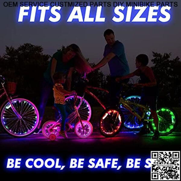 Activ Life 2-Tire Pack LED Bike Wheel Lights with Batteries Included! Get 100% Brighter and Visible from All Angles for Ultimate Safety and Style - Image 2