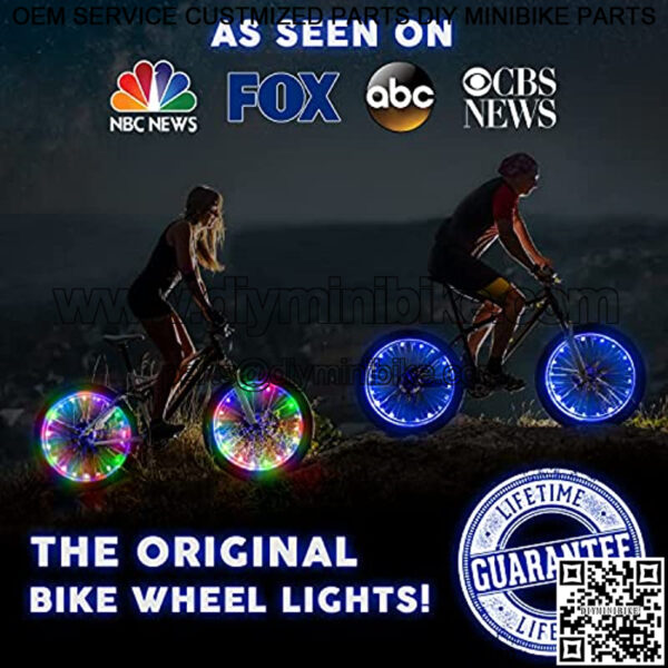 Activ Life 2-Tire Pack LED Bike Wheel Lights with Batteries Included! Get 100% Brighter and Visible from All Angles for Ultimate Safety and Style - Image 3