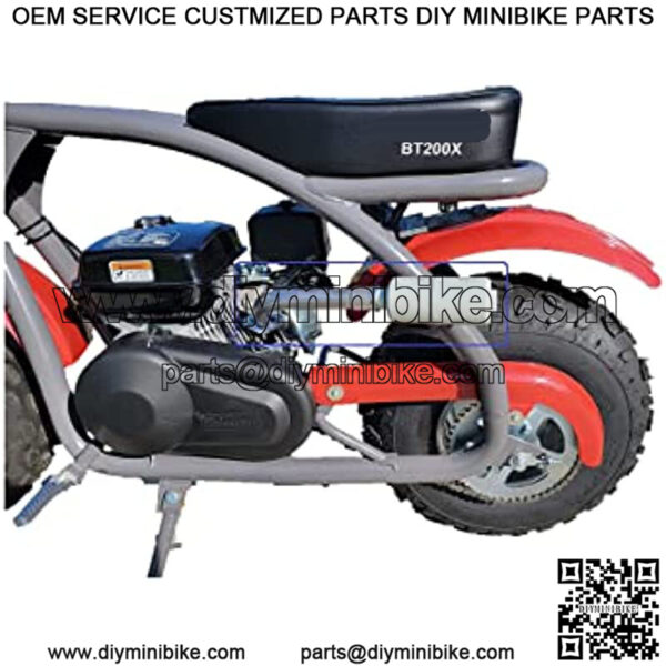 Exhaust with Muffler for: BT200x Mini Bike. - Image 4