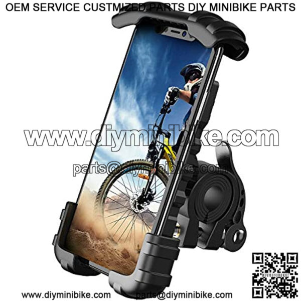 Bike Phone Holder, Motorcycle Phone Mount - Motorcycle Handlebar Cell Phone Clamp, Scooter Phone Clip for Phone 11 / Phone 11 Pro Max, S9, S10 and More 4.7" - 6.8" Cellphone