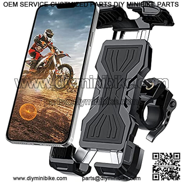 Bike Phone Holder, Motorcycle Phone Mount - Mensican Bicycle Handlebar Cell Phone Clamp, Scooter Phone Clip for iPhone 13 Pro Max, S20 and 4.7"- 6.9" Cellphone