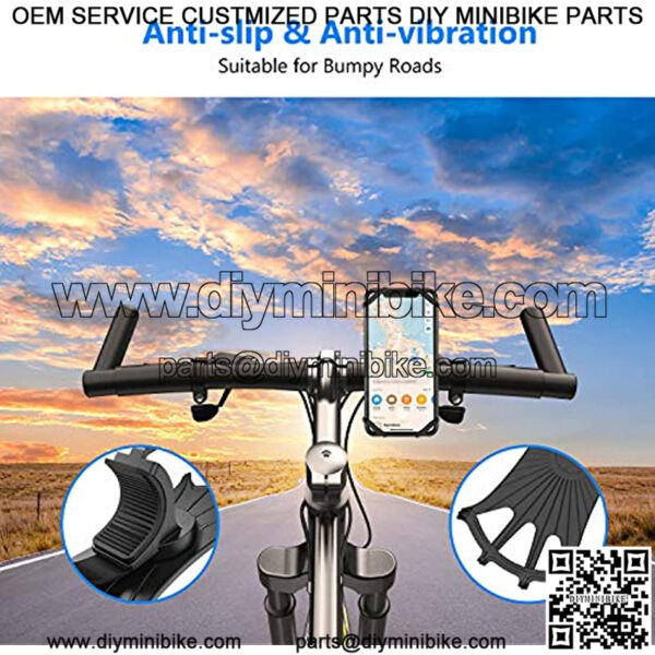 Bike Phone Mount, VUP Universal Bike Cell Phone Holder, 360?? Rotatable, Silicone Bicycle Phone Mount Compatible with iPhone 13/Pro Max/Pro/mini/12/11/Xs/Max/Xr/X/7/8/Plus, 4.0"~6.7" Cellphones - Image 5