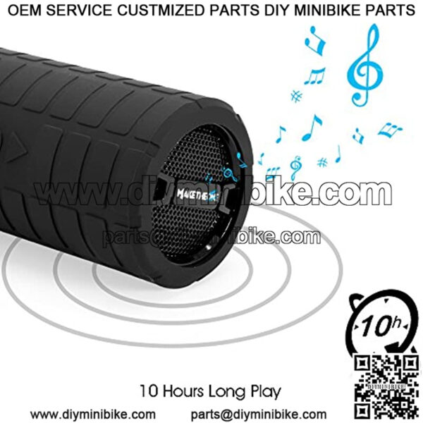 Bluetooth Wireless Speaker, MakeTheOne Portable Waterproof and Wearable Outdoor Speaker with 3.5mm Aux MicroSD Input HiFi Bass for Mountain Bike Bicycle Electric Scooter (Black) - Image 3