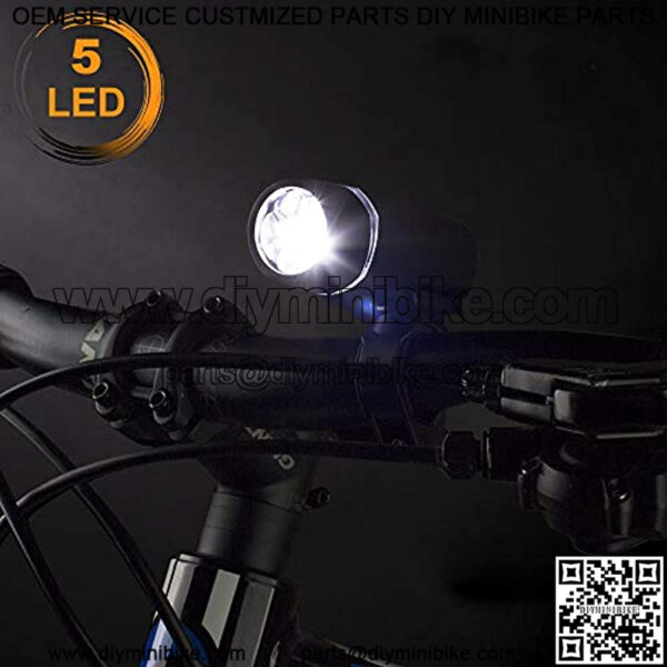 Light Set Super Bright 5 LED Headlight, 3 LED Taillight, Quick-Release?? - Image 2