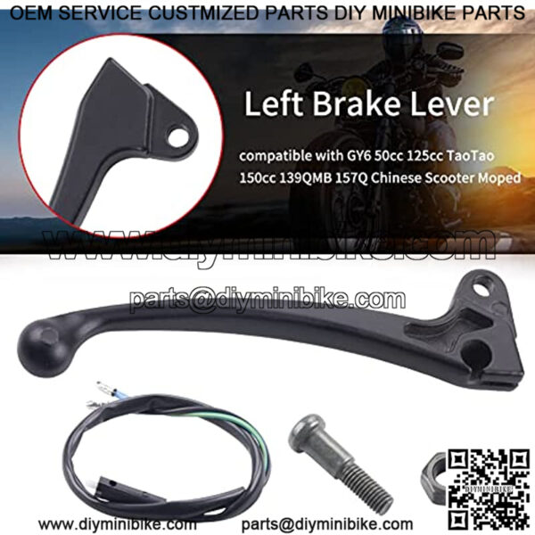 Left Brake Lever fit for GY6 50cc 125cc 150cc 139QMB 157Q Roketa Jonway Taotao Chinese Scooter Moped Parts - Image 5