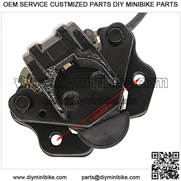 Rear Hand Hydraulic Disc Brake Left Hydraulic Brake Master Caliper Assembly Compatible for Chinese Taotao Roketa Sunl 50cc 90cc 110ccc 125cc Go-Kart Dune Buggy Quad ATV Dirt Mini Bike Kinroad - Image 3