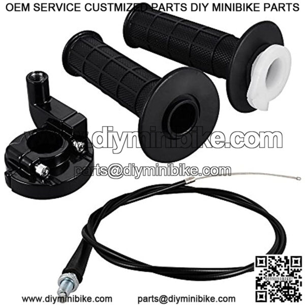 Throttle Handle Grips and Grip Cable for Mini Mb165 Mb200 5.5 6.5hp 196 200cc Doodlebug Bike 50 inch - Image 3