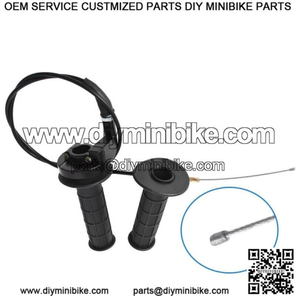 For Coleman CT200U Trail 200 Mini 196cc Bike Throttle Hand Grips Cable Clamp Kit - Image 2