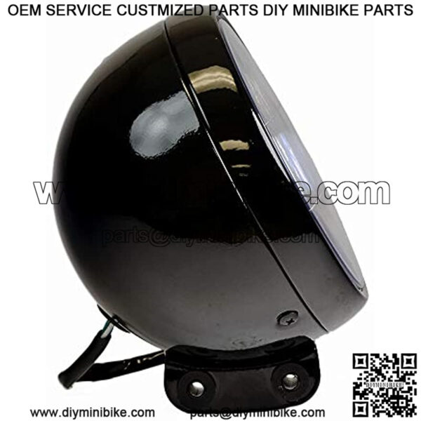 12 Volt Black Headlight Assembly for the Mini Bike MB200 - Image 3