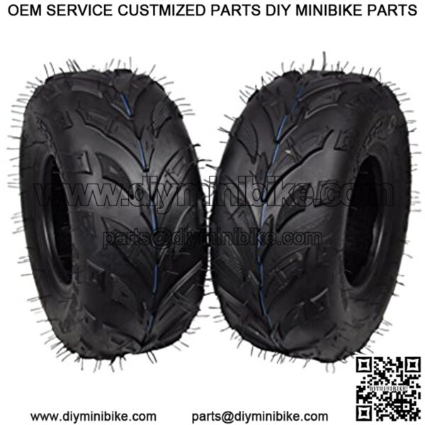 2 Set MASSFX MS 145/70-6 6Ply Go-Kart, Mini Bike, ATV, Lawn Tires 145x70-6 145x70x6 Side Bite Tread