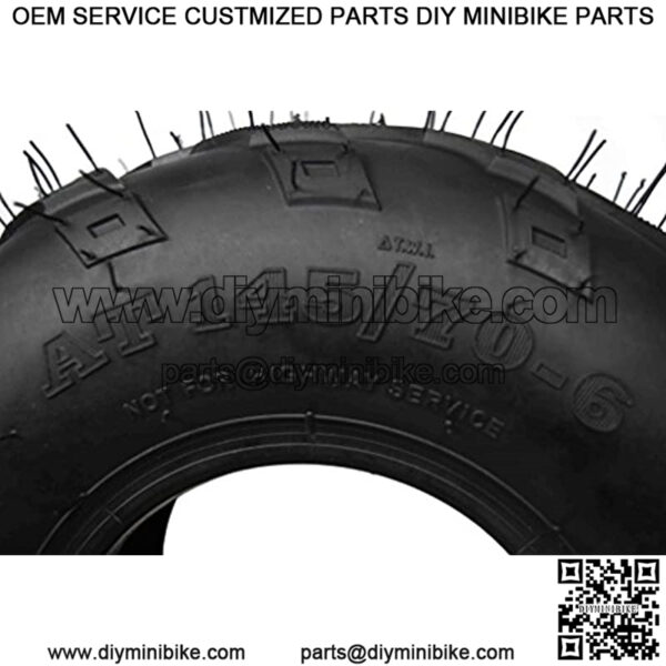 2 Set MASSFX MS 145/70-6 6Ply Go-Kart, Mini Bike, ATV, Lawn Tires 145x70-6 145x70x6 Side Bite Tread - Image 2