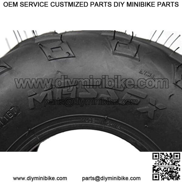 2 Set MASSFX MS 145/70-6 6Ply Go-Kart, Mini Bike, ATV, Lawn Tires 145x70-6 145x70x6 Side Bite Tread - Image 3