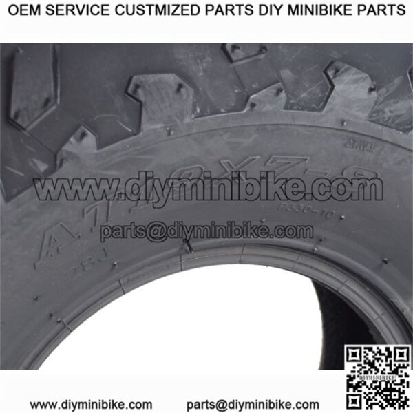 19x7.00-8 Knobby Tire with P330 Tread for Baja MB165 & MB200 Mini Bikes - Image 3