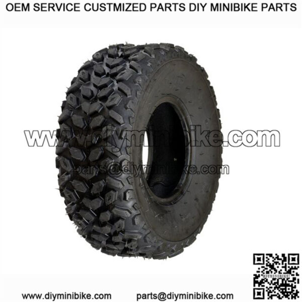 19x7.00-8 Tire with QD112 Knobby Tread for Baja Mini Bikes MB165 & MB200, ATVs, & Go Karts