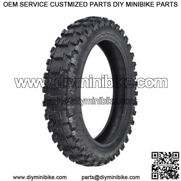 2.50-10 Tire with Knobby Tread for the X-PRO Bolt 50cc Dirt Bike