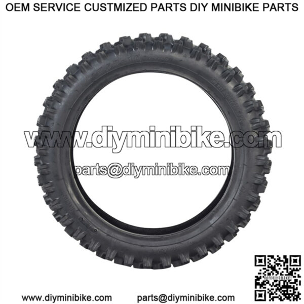 2.50-10 Tire with Knobby Tread for the X-PRO Bolt 50cc Dirt Bike - Image 2