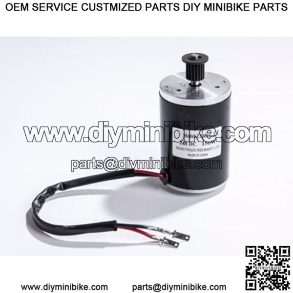 150 W 24 12 V DC electric motor ZY6812f scooter go-kart minibike belt