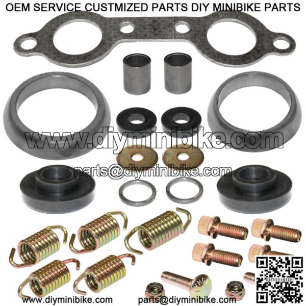 Exhaust Muffler Gasket Kit for Polaris Ranger XP 700 4X4 EFI 2006 2007