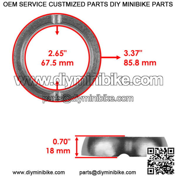 Exhaust Muffler Gaskets and Springs Kit for Arctic Cat Firecat 500 2003 - 2004 - Image 3