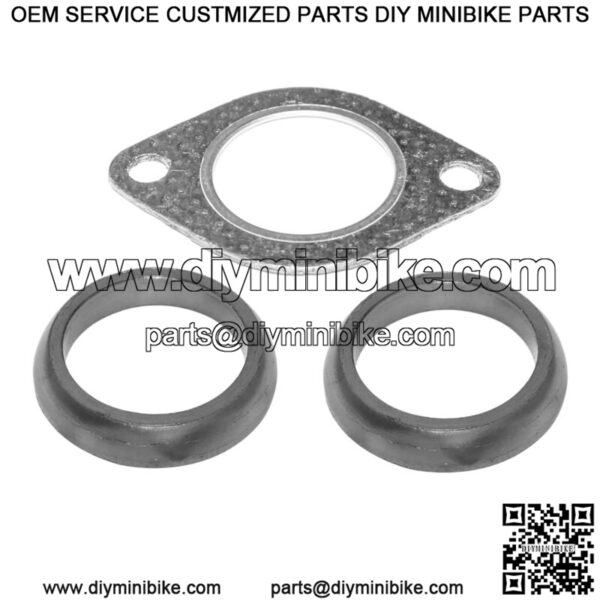 Exhaust Muffler Gasket Kit for Polaris Ranger Crew 500 4X4 2011 2012 - Image 3