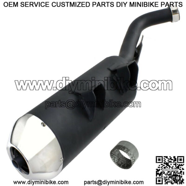 Muffler Exhaust Silencer W/Gasket for Yamaha Raptor 700 YFM700R YFM700 2007-2014