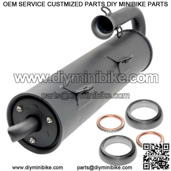 Exhaust Muffler W/Spark Arrester Gasket For Yamaha Rhino 700 YXR700 4X4 2008-13