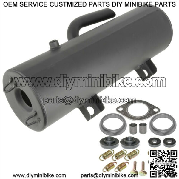 Complete Exhaust Muffler w/ Gasket Kit fits Polaris Ranger 500 4x4 2006 - 2008