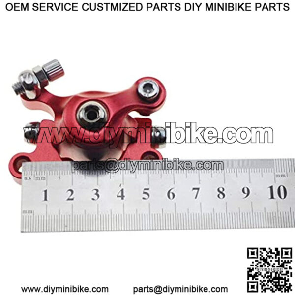 RED Brake Caliper+120mm Disc Rotor Brake Front Rear for MBX10 MBX11 Moto Rear Mini Bike 47cc 49cc Pocket Bike Goped Scooter Go-Kart Bicycle motorcycle Disc EBikes Mountain Bike And Sports Bike