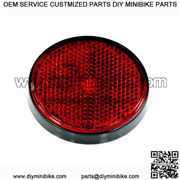 Red Rear Side Reflector for the Baja Mini Bike MB165 & MB200 (Baja Heat, Mini Baja, Baja Warrior)