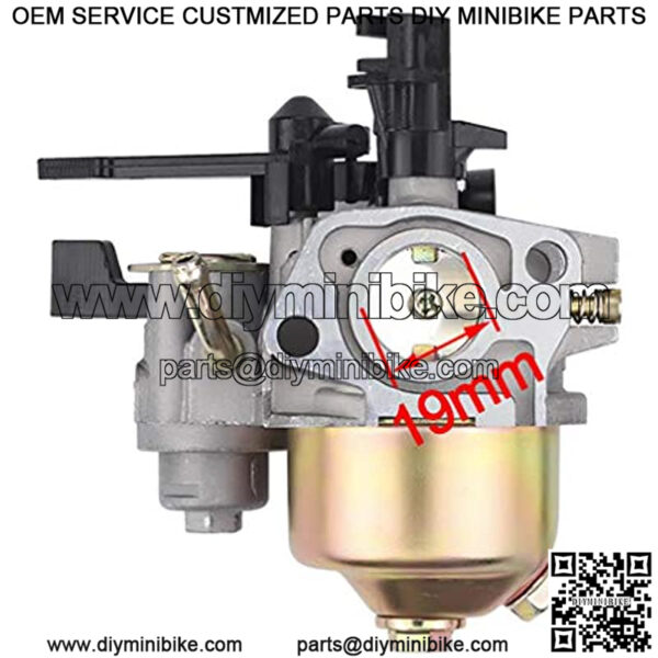 Carburetor with Insulator for Baja Warrior Heat Mb165 Mb200 163cc 196cc 6.5HP Mini Bike - Image 3