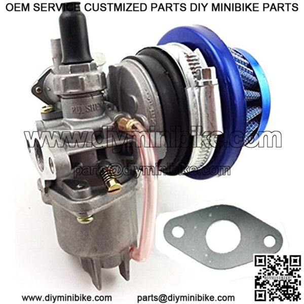 Carburetor Carb 44mm Air Filter Stack for 47cc 49cc Mini ATV Quad Dirt Pocket Bike Cag Mini Moto Moped Scooter Motocross