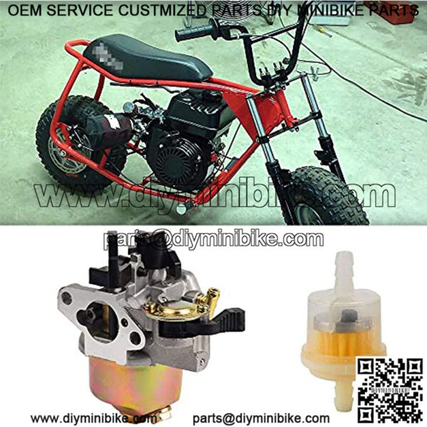 Carburetor Carb with Gaskets Fuel Line Replacement for 97cc 2.8hp, Replacement forMini Baja Doodlebug DB30 Blitz Racer Dirtbug Motovox MBX10 MBX11 Mini Pit Bike 79cc 78cc 98cc 2.5HP - Image 5