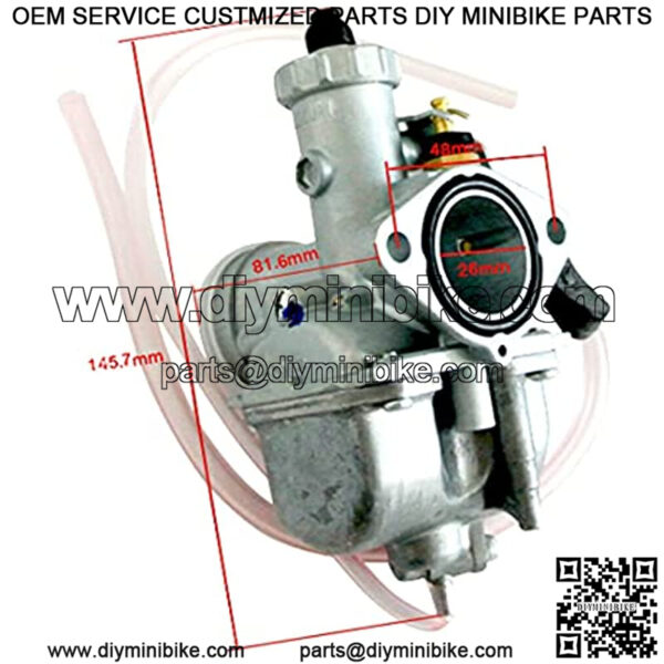 26mm Carburetor Air Filter For 212cc GX200 196cc Mini Bike Go Kart - Image 2